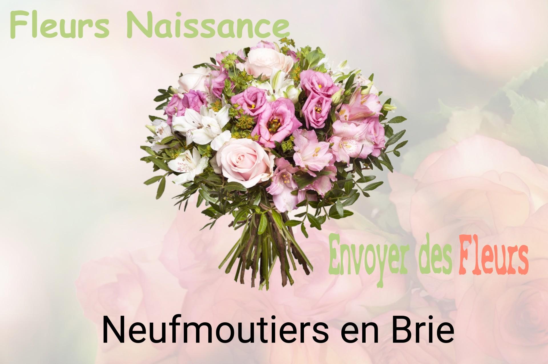 Bouquet de fleurs de naissance livré à Neufmoutiers-en-Brie